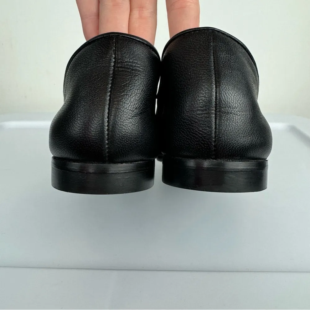 Aquatalia Revy Black Nappa Leather Loafers Sz 8 - Image 14