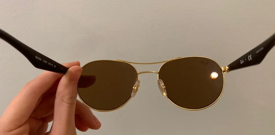 Ray-Bans Aviators rose gold - Image 4