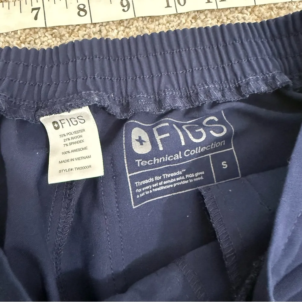 Figs Yola Skinny Scub Pant Navy - Image 6