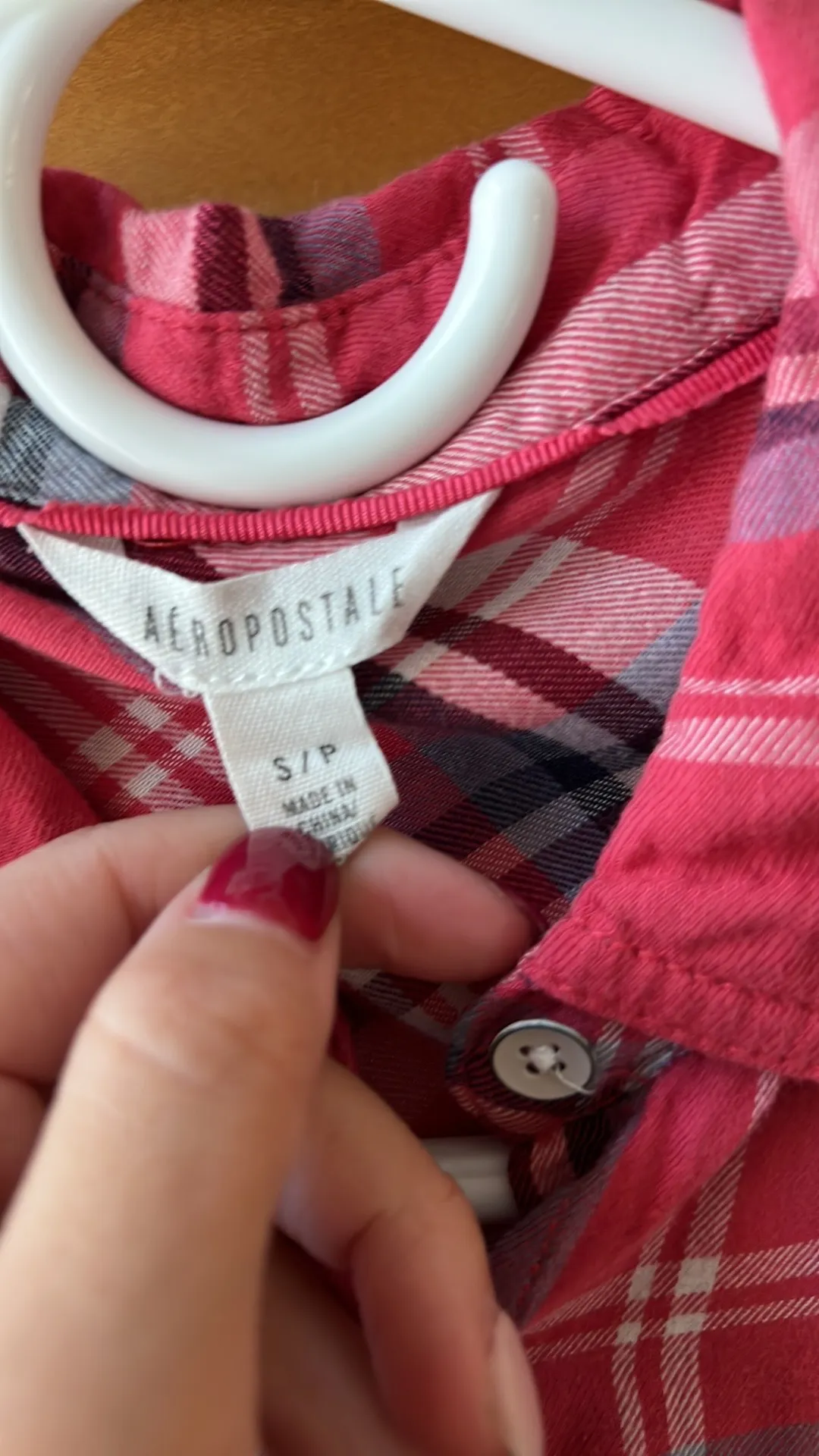 Aeropostale Plaid Flannel Button Down - Image 7