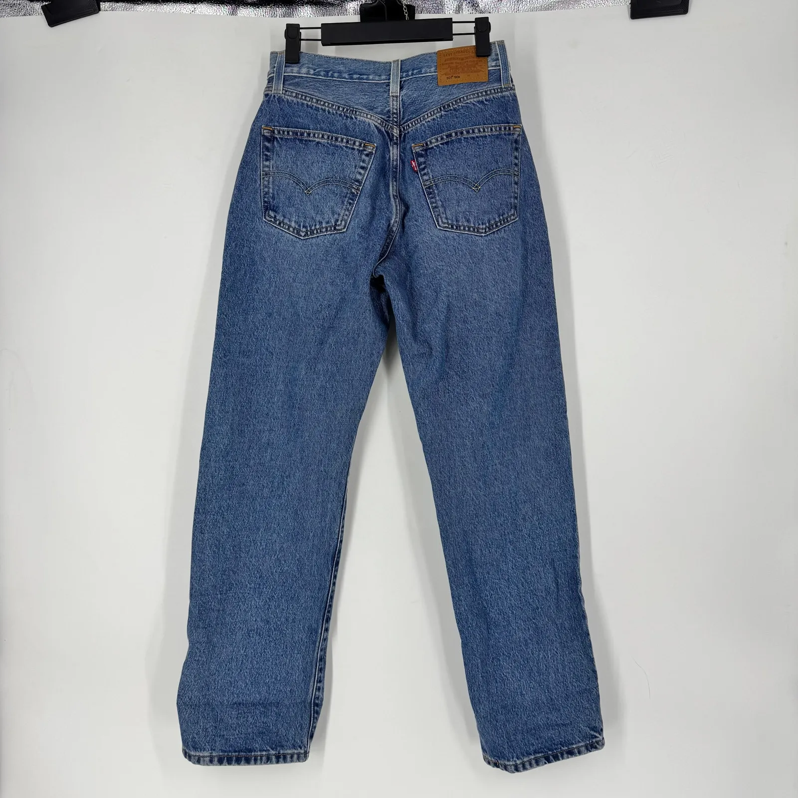 Levi's 501 90's Western Two-Tone Jeans in Denim Light - Image 6