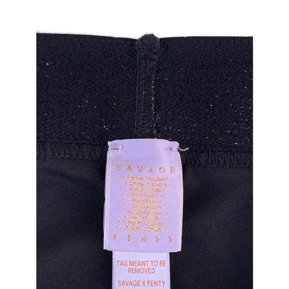 Savage x Fenty Forever Savage Jersey Legging Black Caviar Purple Lavender Small - Image 5