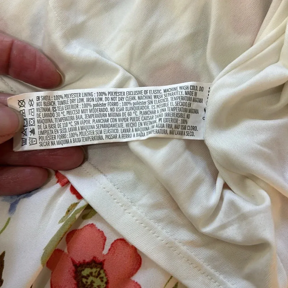 Forever 21 floral empire waste Dress Sz M - Image 8