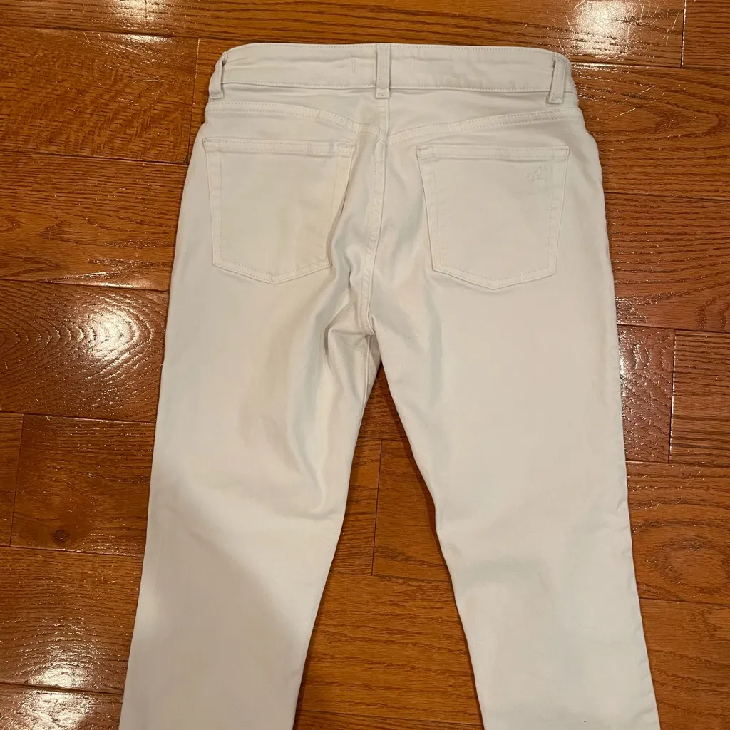 DL1961 Margaux Instasculpt Ankle Skinny Jeans – Porcelain White Size 27 - Image 4