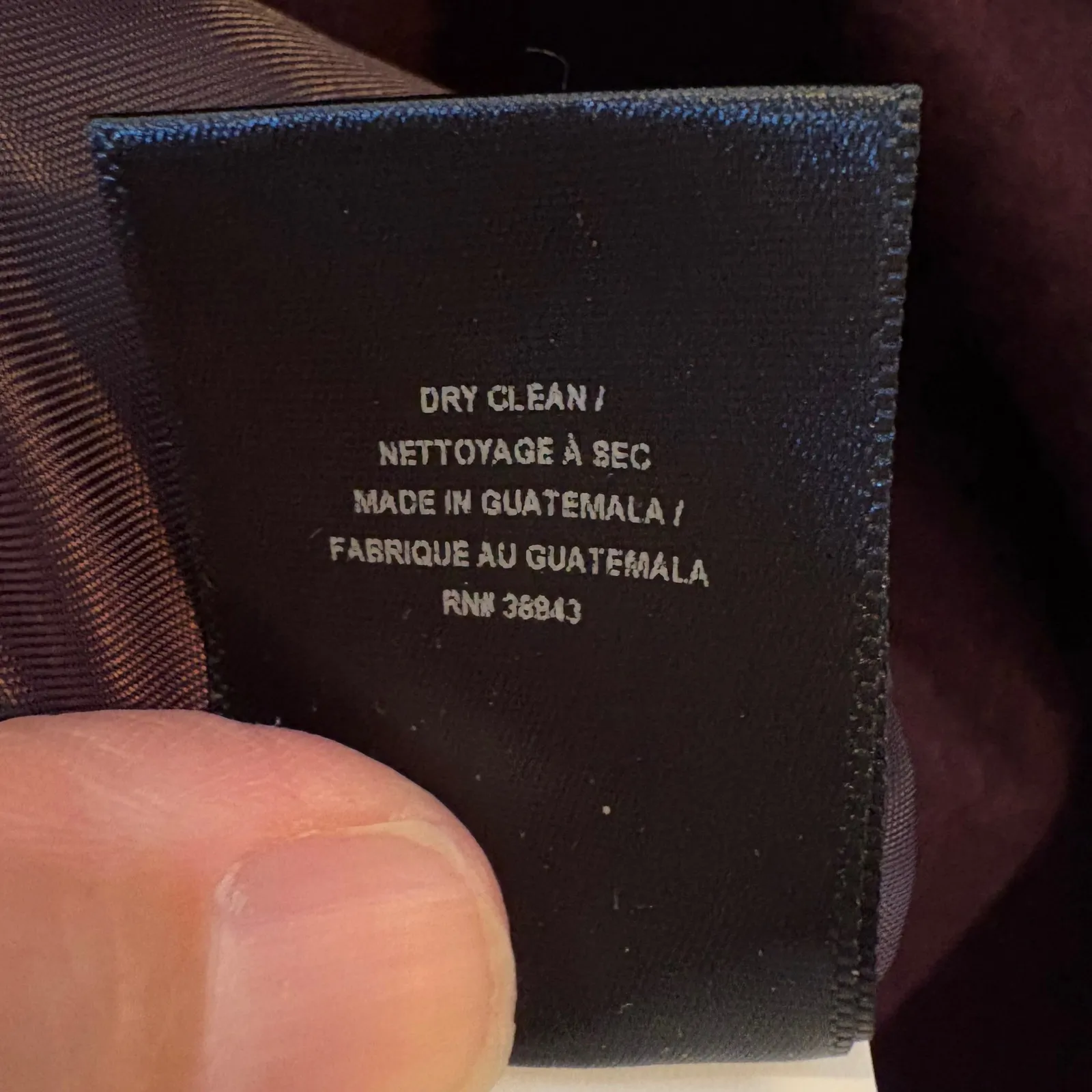 Sam Edelman Wool Blend Coat XL Dark‎ Purple Longline Classic Jacket - Image 7