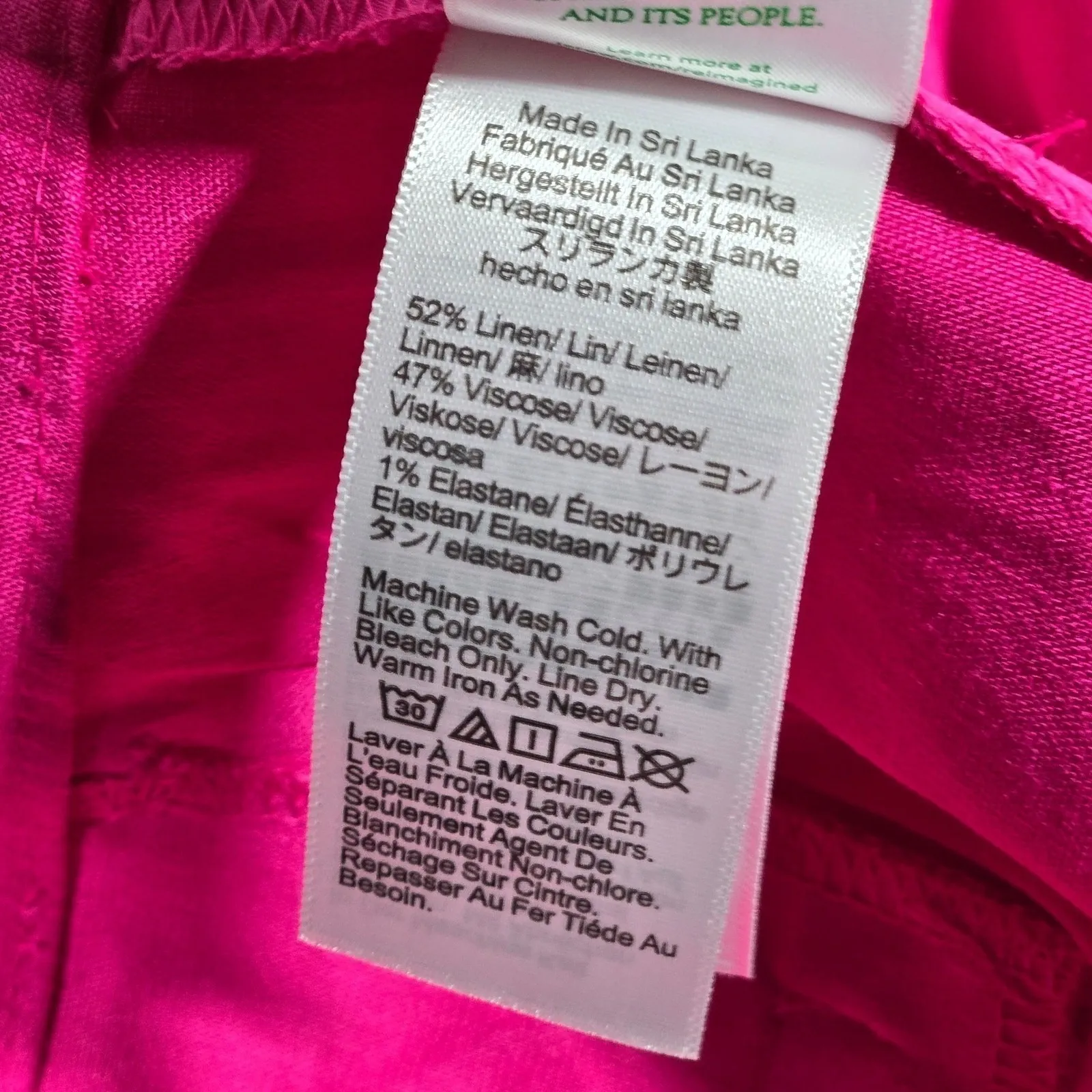 J. Crew Factory Linen-blend wide-leg pleated trouser pant Fuchsia Fantasy 16 NWT - Image 10