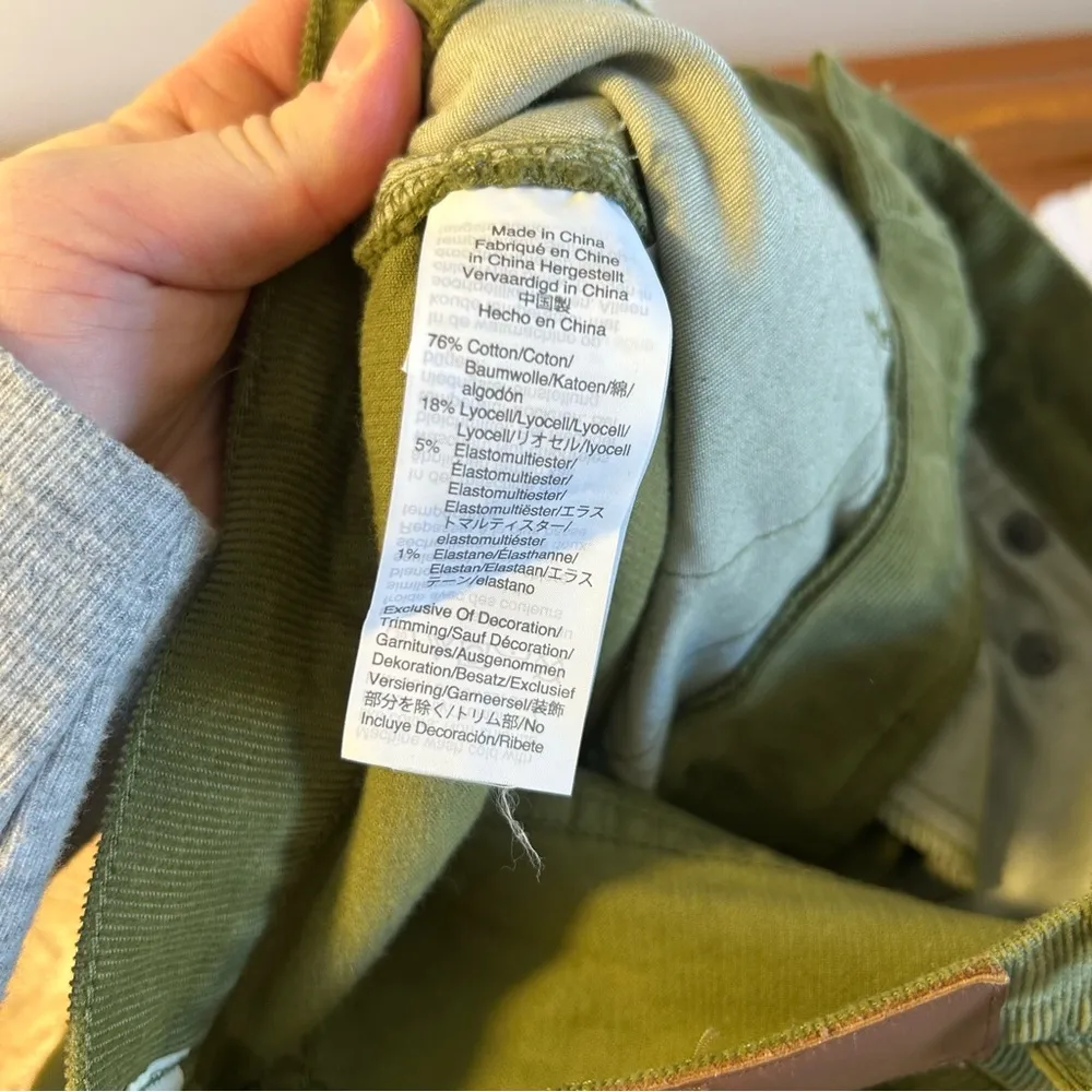 Madewell Classic Corduroy Straight Jeans In Vintage Moss - Image 13