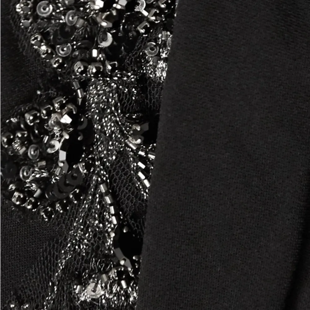 Marchesa Notte Crystal Embellished Cowlneck Cocktail Dress - Image 8