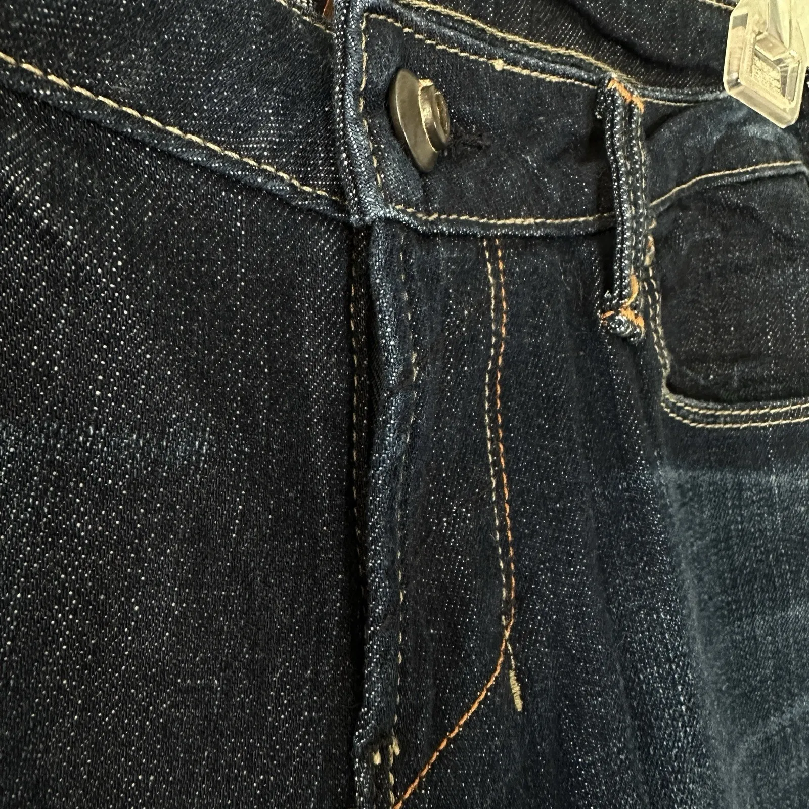 VTG U by Yanuk Flared Bootcut Blue Jeans Embellished Firefly 29 Dark Wash 90s - Image 12