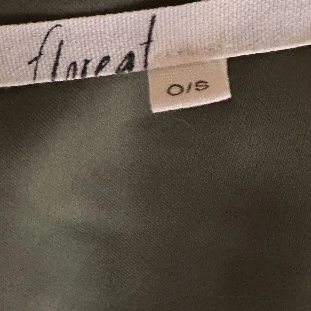 Anthropologie Floreat Green Silk Floral Embroidered Kimono Duster O/S NEW - Image 8