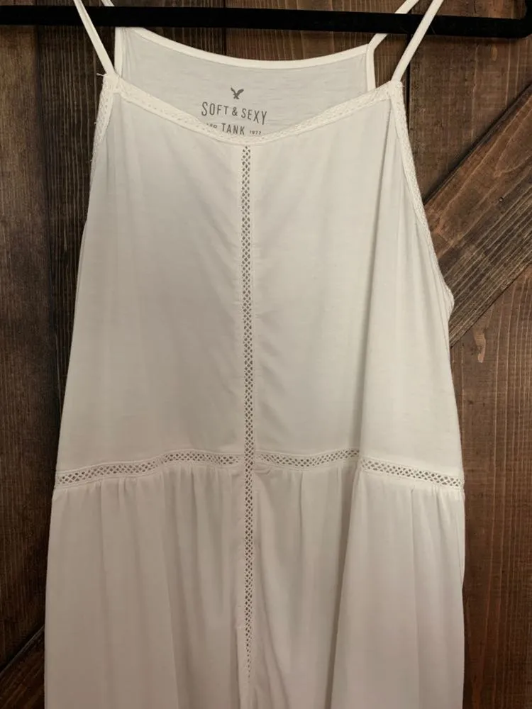 American Eagle Outfitters White Flow Tank  - Image 2