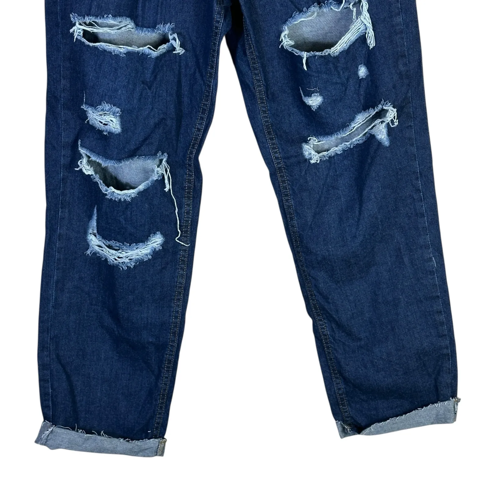 NWT Parisian ASOS Boyfriend Jeans Womens 6 Dark Wash Distressed Slouchy Tomboy - Image 6