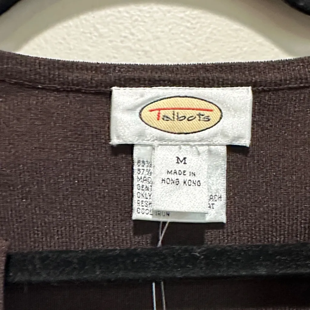 Talbots Brown Button-Down Women's Shirt - Image 2