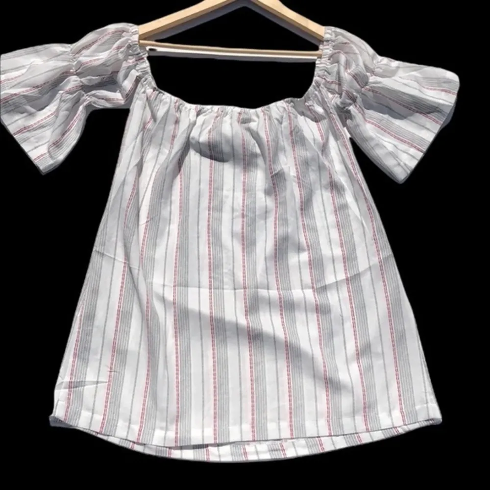 LeShop Boho Peasant Off Shoulder Tunic/Dress White Size M - Image 10