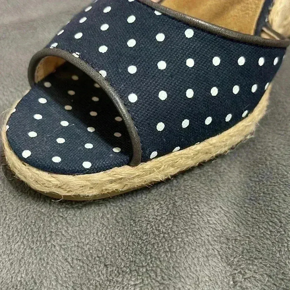 ❤️‍🔥 Michael Kors Navy Potadot Wedges - Image 2