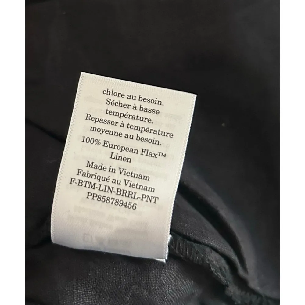 Everlane The Linen Pull-On Barrel Pant in Black XS - Image 6