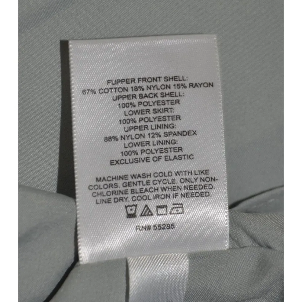 Express Seafoam Green Lace Smocked Babydoll Dress Y2K Size L Boho Feminine Cute - Image 10