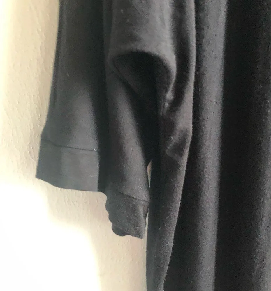 Eileen Fisher Tunic Black Rounded Neckline Half Sleeve Top Sz L GUC - Image 7