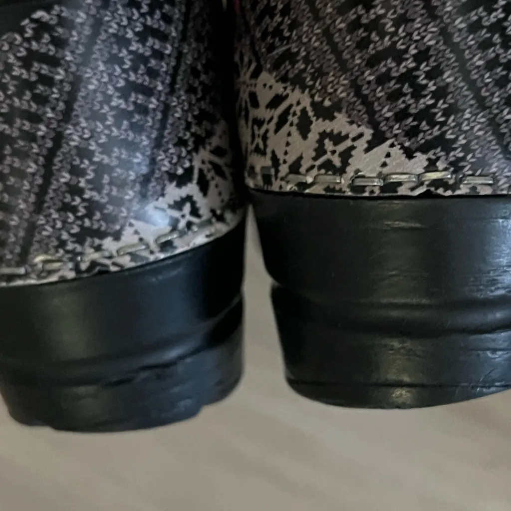 Koi by Sanita Professional Oslo Clogs with a patchwork pattern Size 6 Pink - Image 6