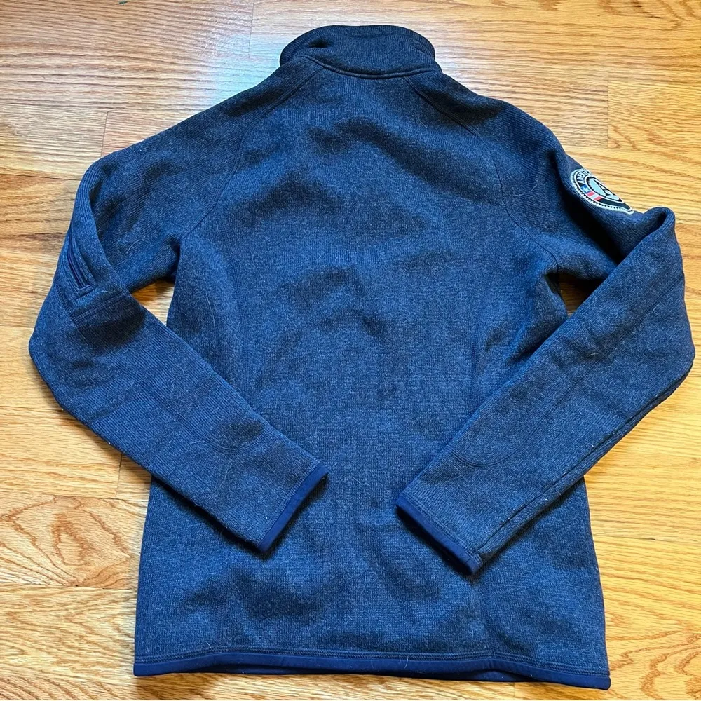 blue better sweater quarter zip size small - Image 2