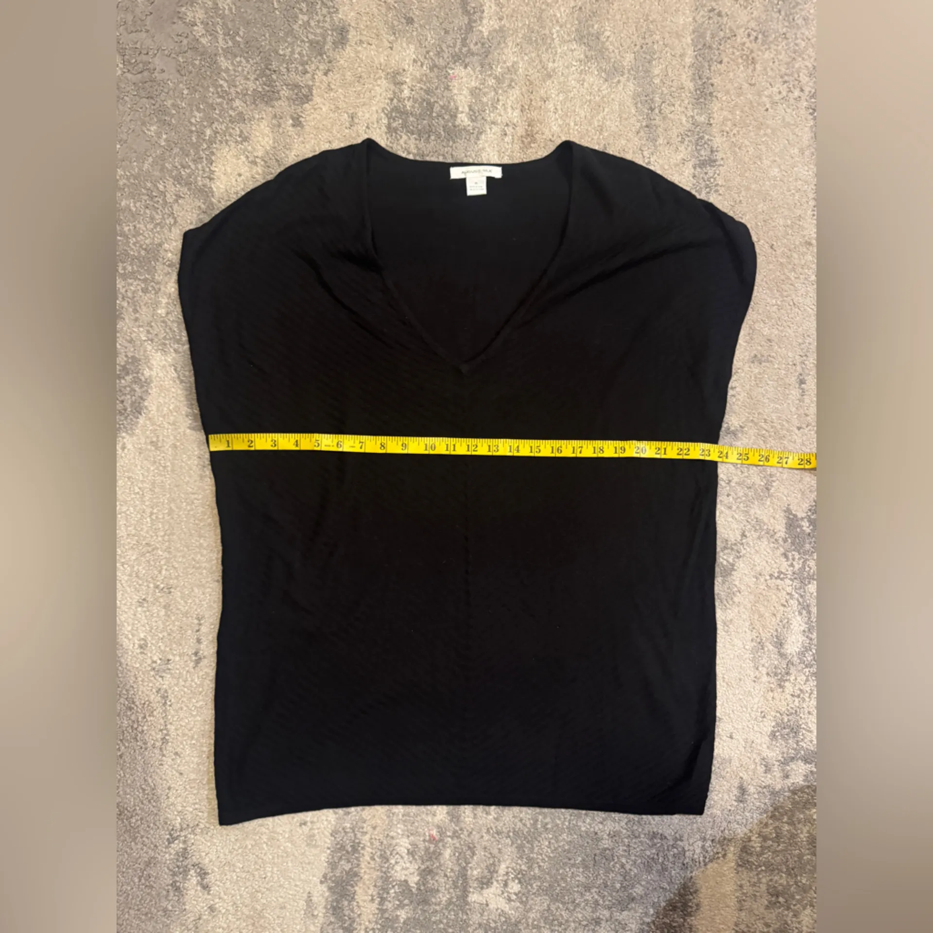August Silk Black V-Neck Sweater - Image 5