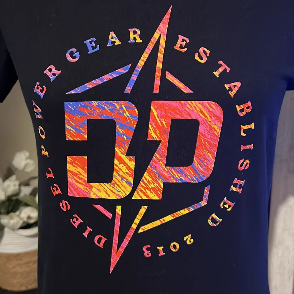 Diesel Black Tee with Vibrant Graphic - Image 2