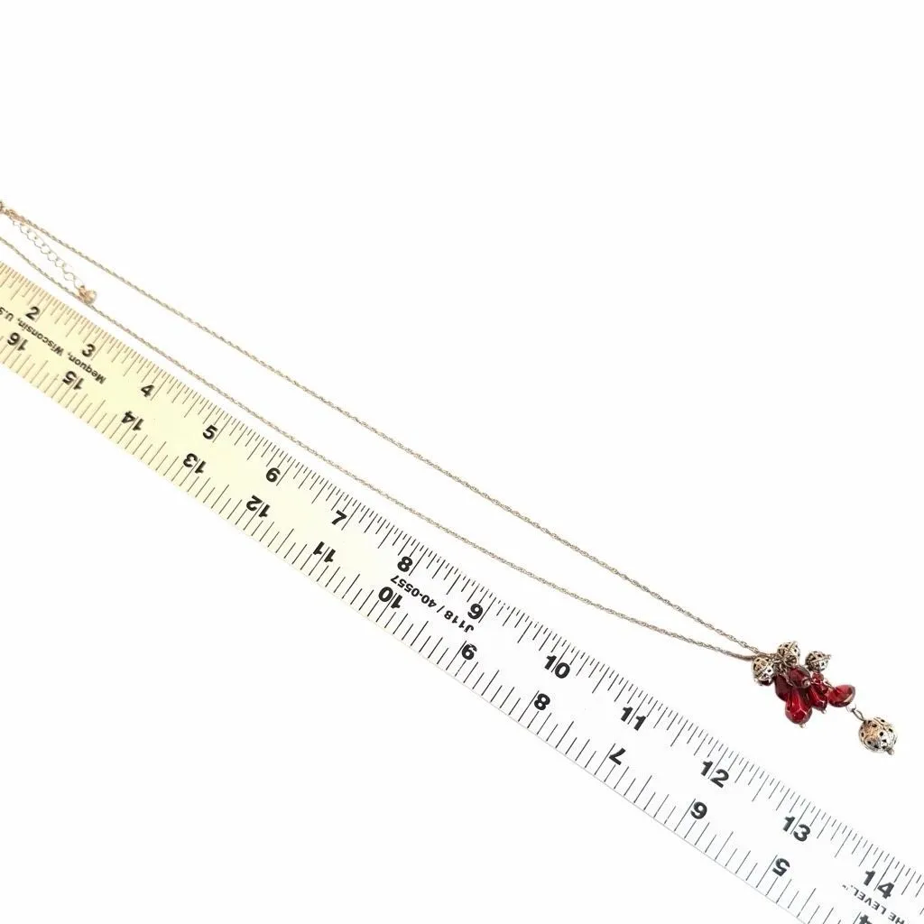 Baked Beads Red Glass & Silver - Image 7