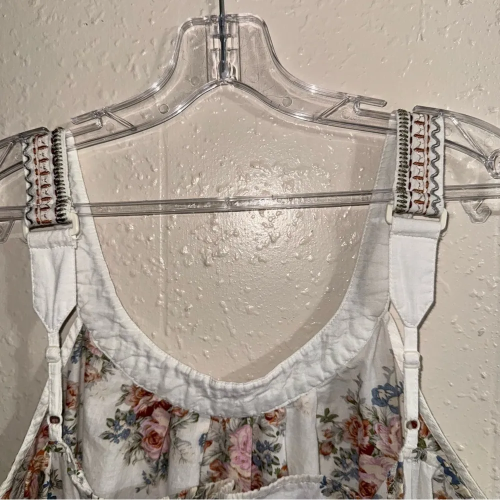 Mine Too Floral Top Tan Size 1X - Image 6