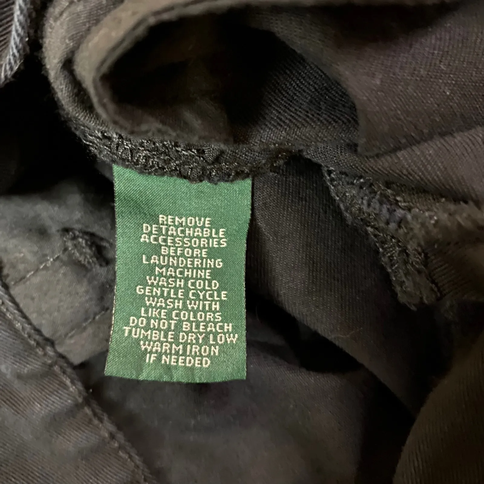 LRL Lauren Jeans Co Ralph Lauren Classic Midcalf Black Capri Pants Jeans Sz 8 - Image 8