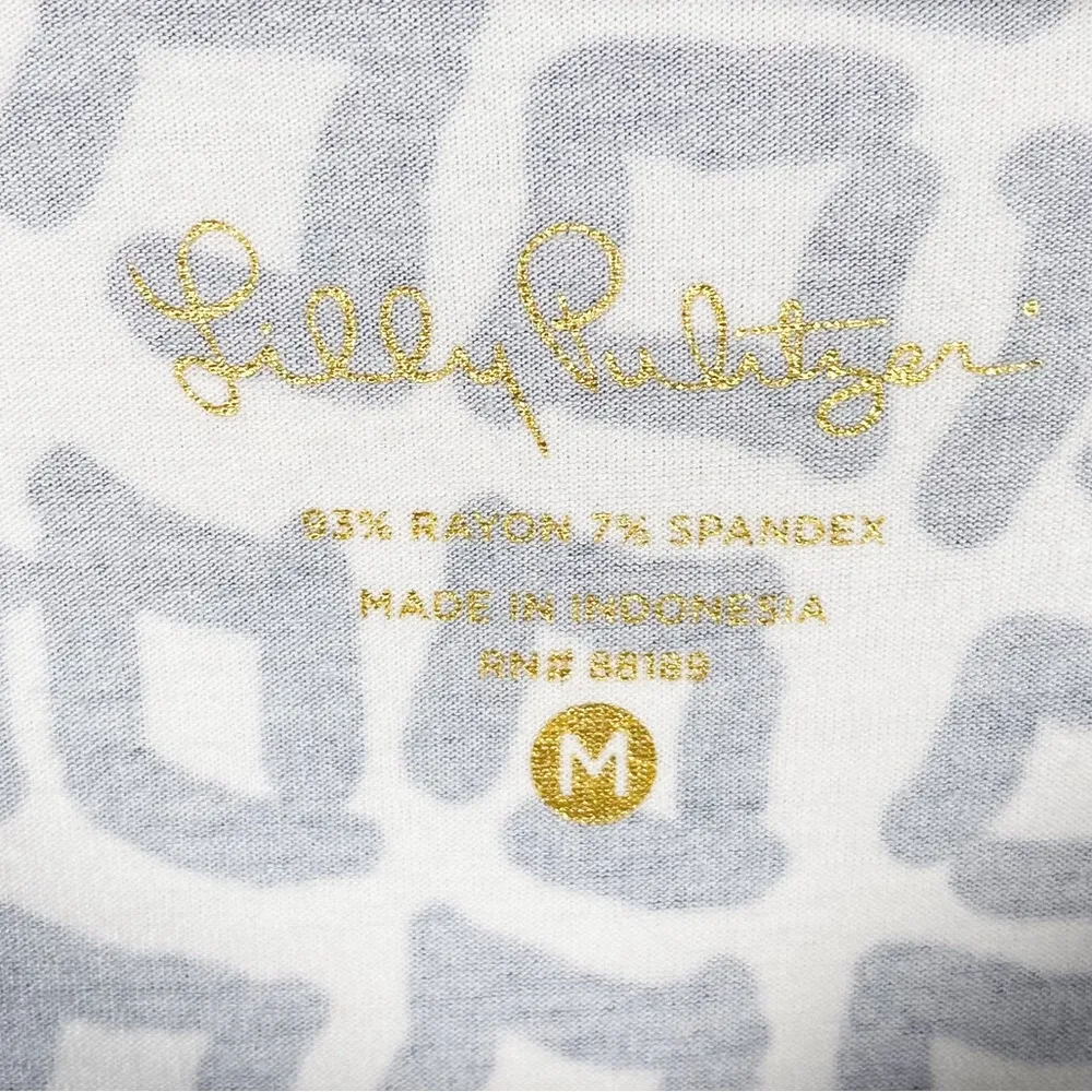 Lilly Pulitzer Sophie Dress Indigo Home Slice Blue Pineapple Print Size Medium - Image 7