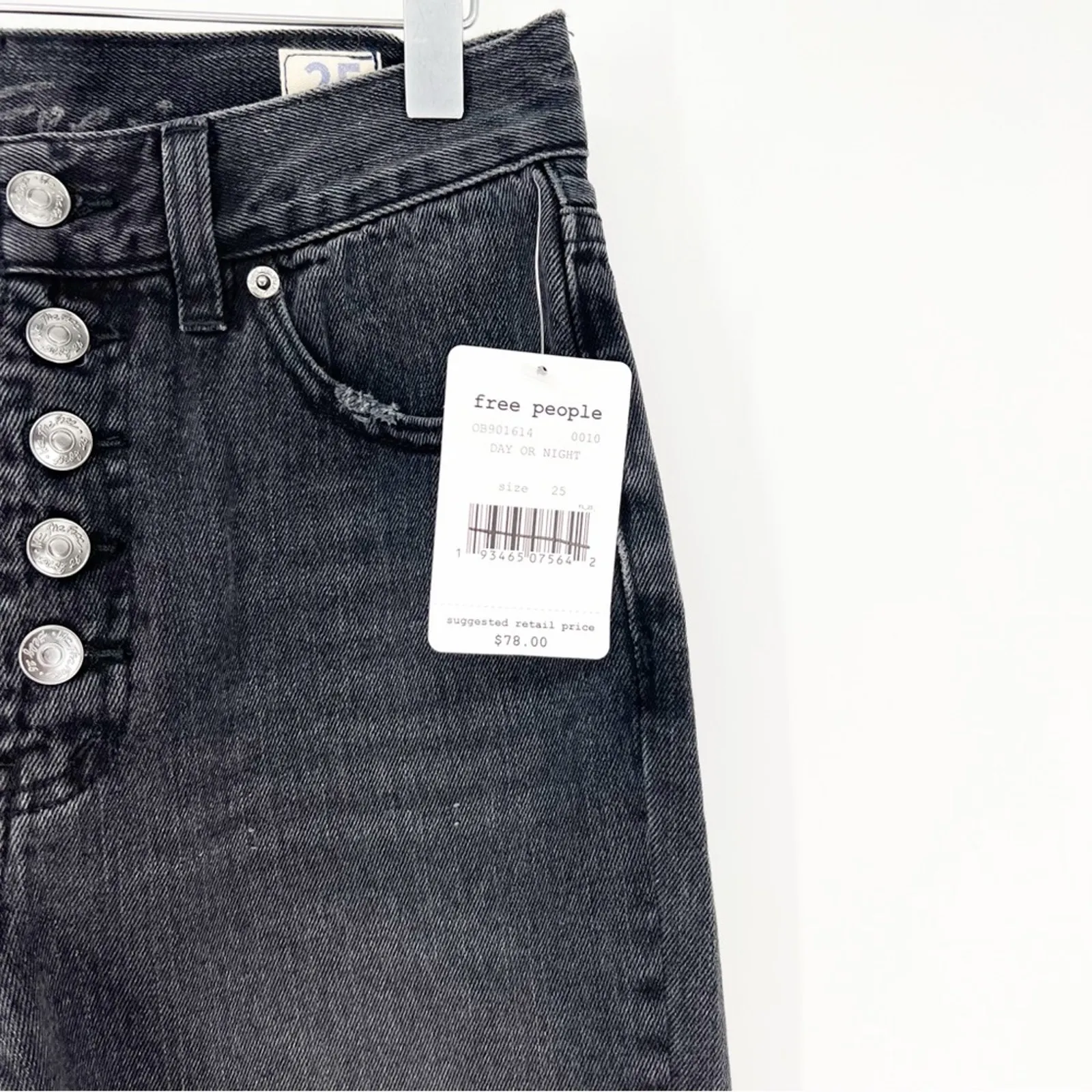 NWT Free People Blossom Rigid Skinny Jeans 25 Day or Night Wash‎ - Image 7