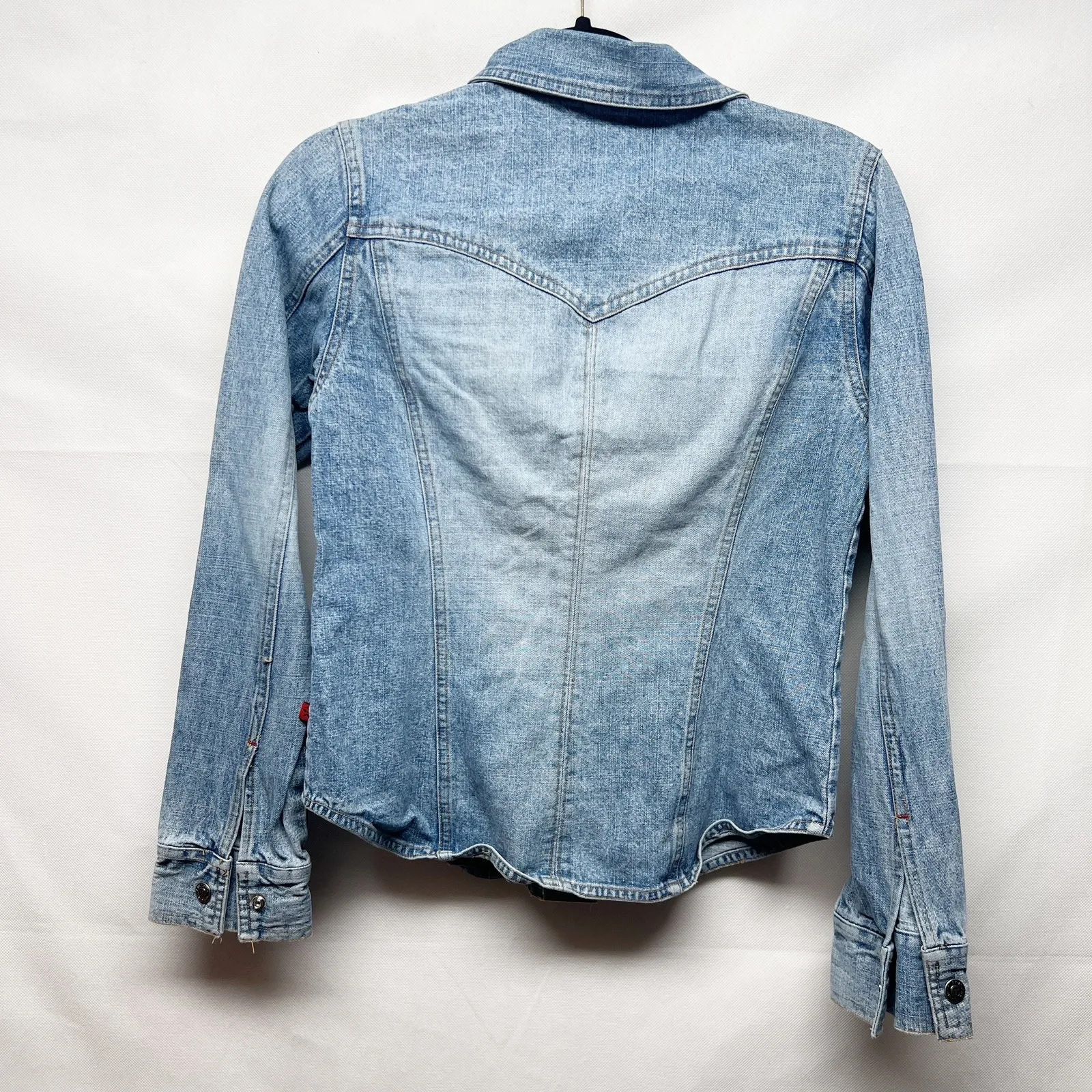 Arizona Y2K Vintage Juniors Denim Button Down Shacket Size Medium Breathable - Image 2