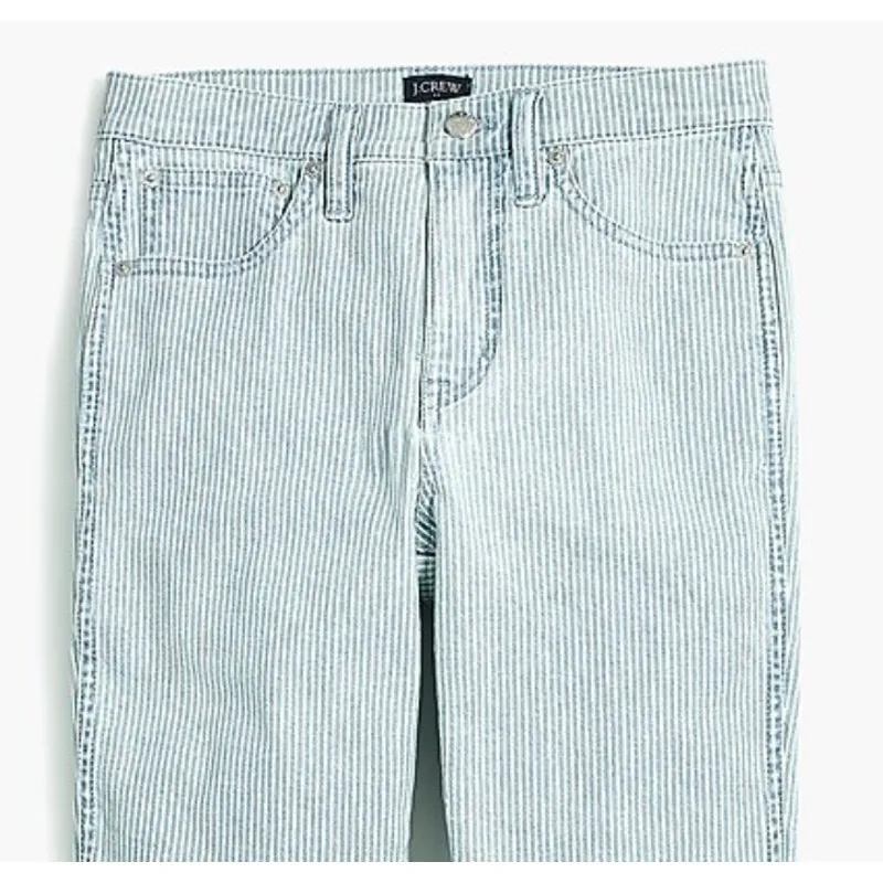 J. Crew Piper Stripe Vintage Straight Leg Jean Size 27 - Image 2