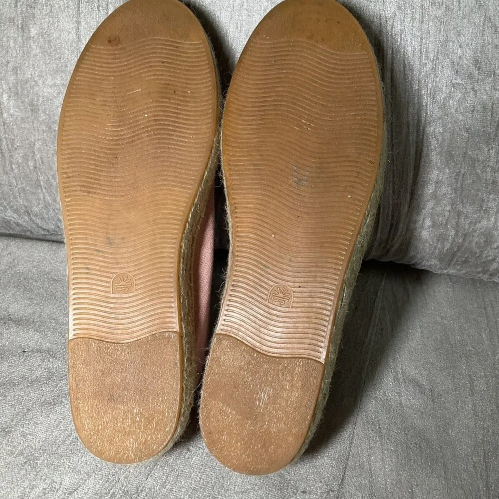 SOLUDOS Flats Espadrille Pink Canvas Shoes Slip On Resort Casual Closed Toe 11 - Image 9