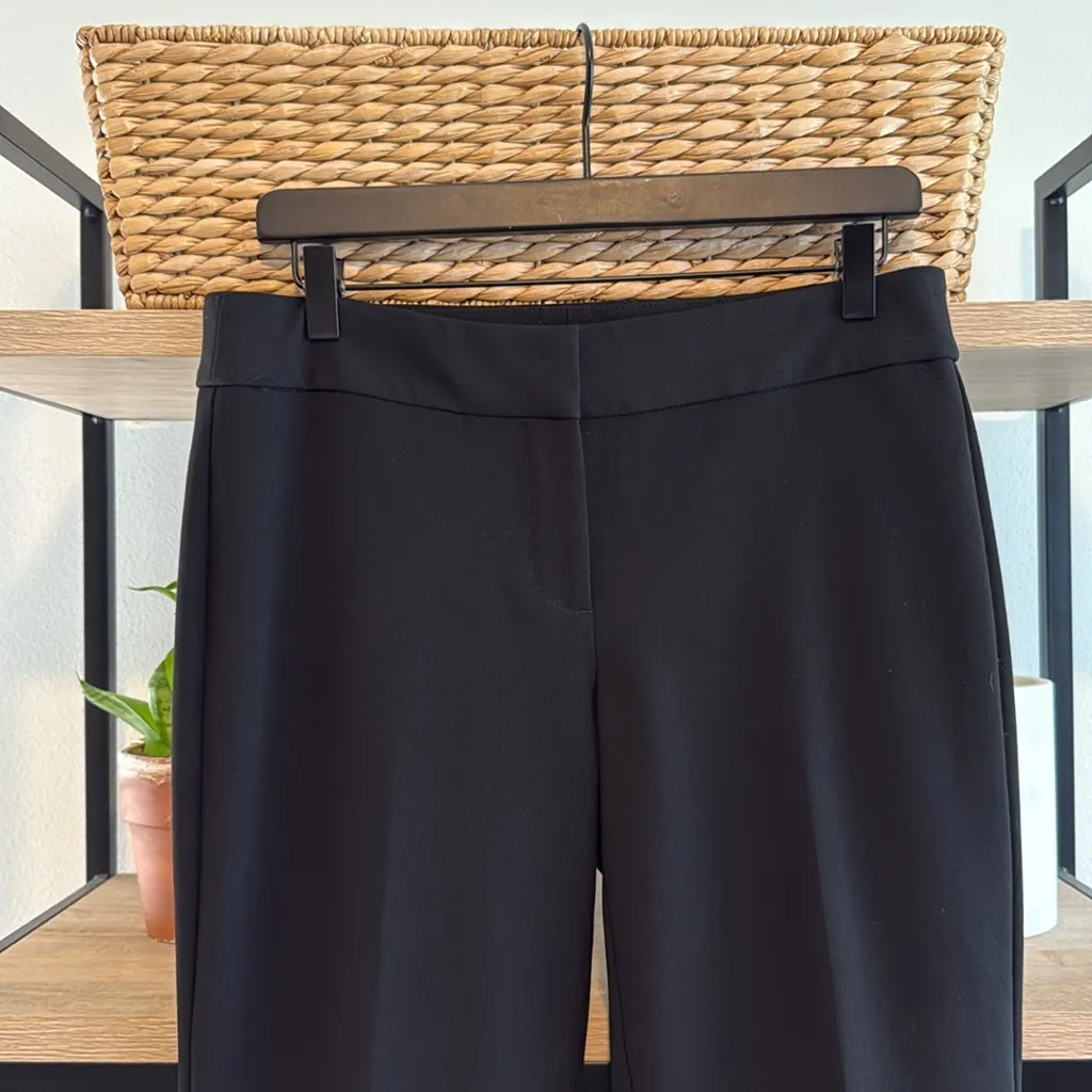 Talbots Mid-Rise Signature Black Woven Career Dress Pant Trouser, 4 - Image 2