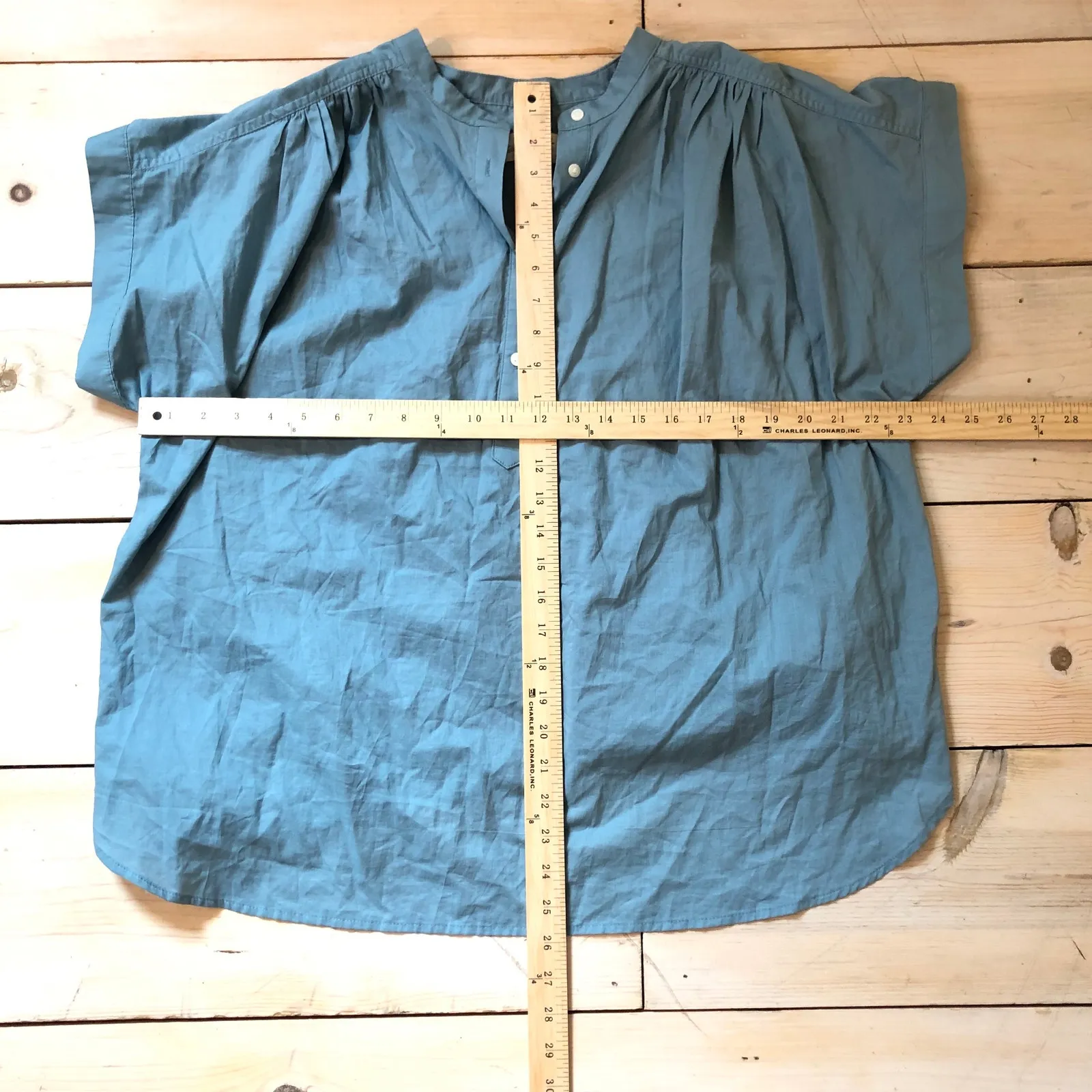 Universal Thread NWOT Women's Blue Popover Blouse Cap Sleeve Size XL - Image 8