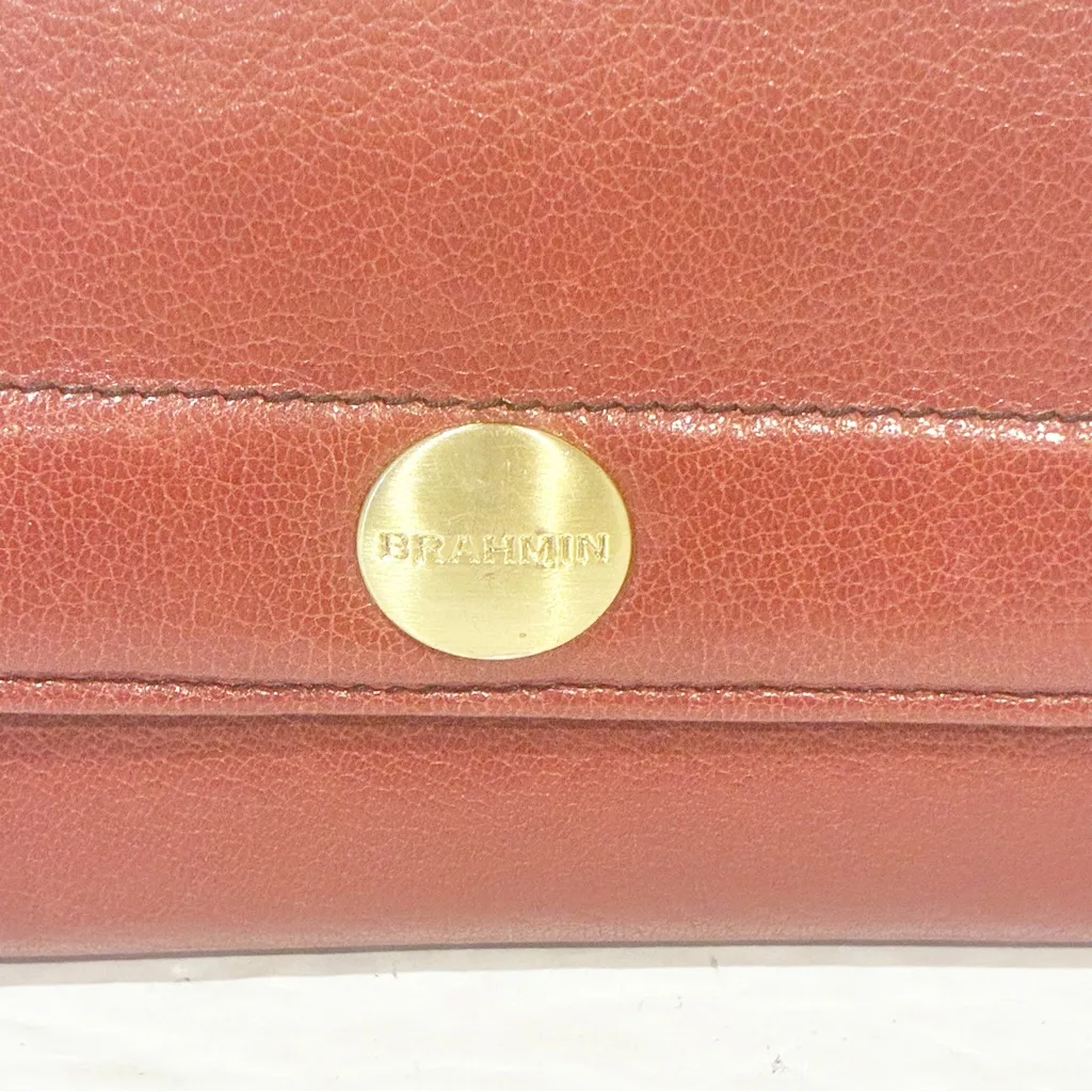 Brahmin Red Soft Leather BiFold Snap Multi Card Slot Wallet - Image 2