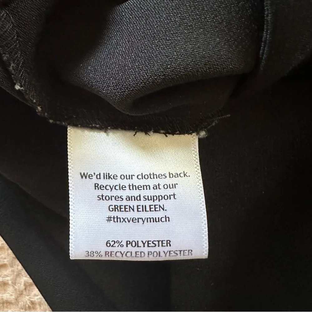 EILEEN FISHER black Dress Pants Straight Leg Women’s size 8 classic minimalist - Image 4