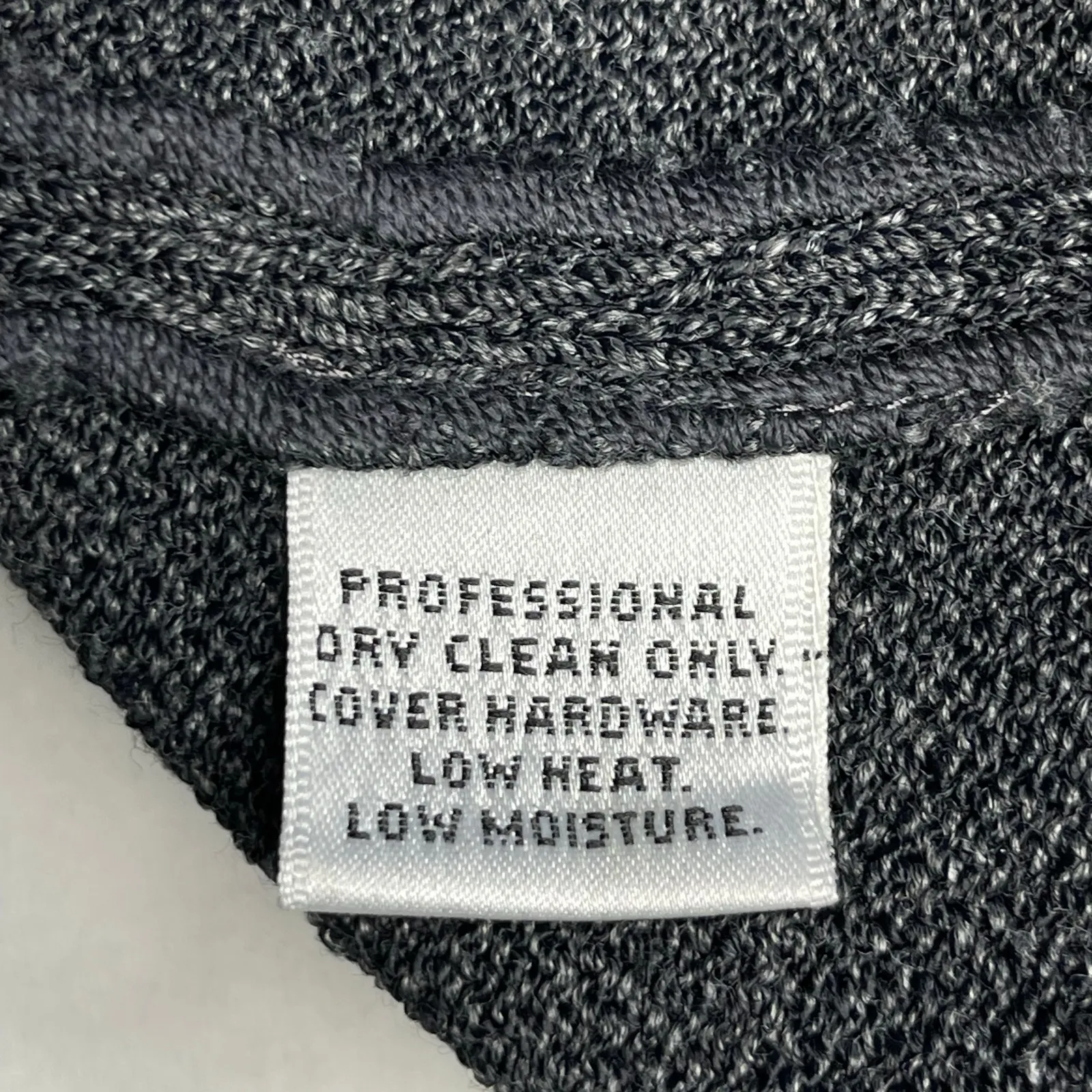 St. John Collection Santana Knit Jacket size 4 graphite gray mock neck front zip - Image 12