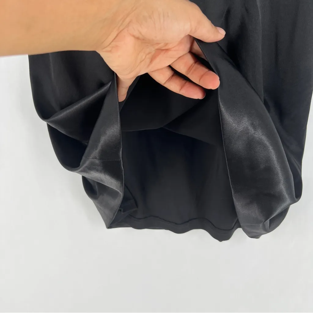 London Times Elegant Black Stretch Satin  Sleeveless‎ Sheath Dress NWT Size 10 - Image 6