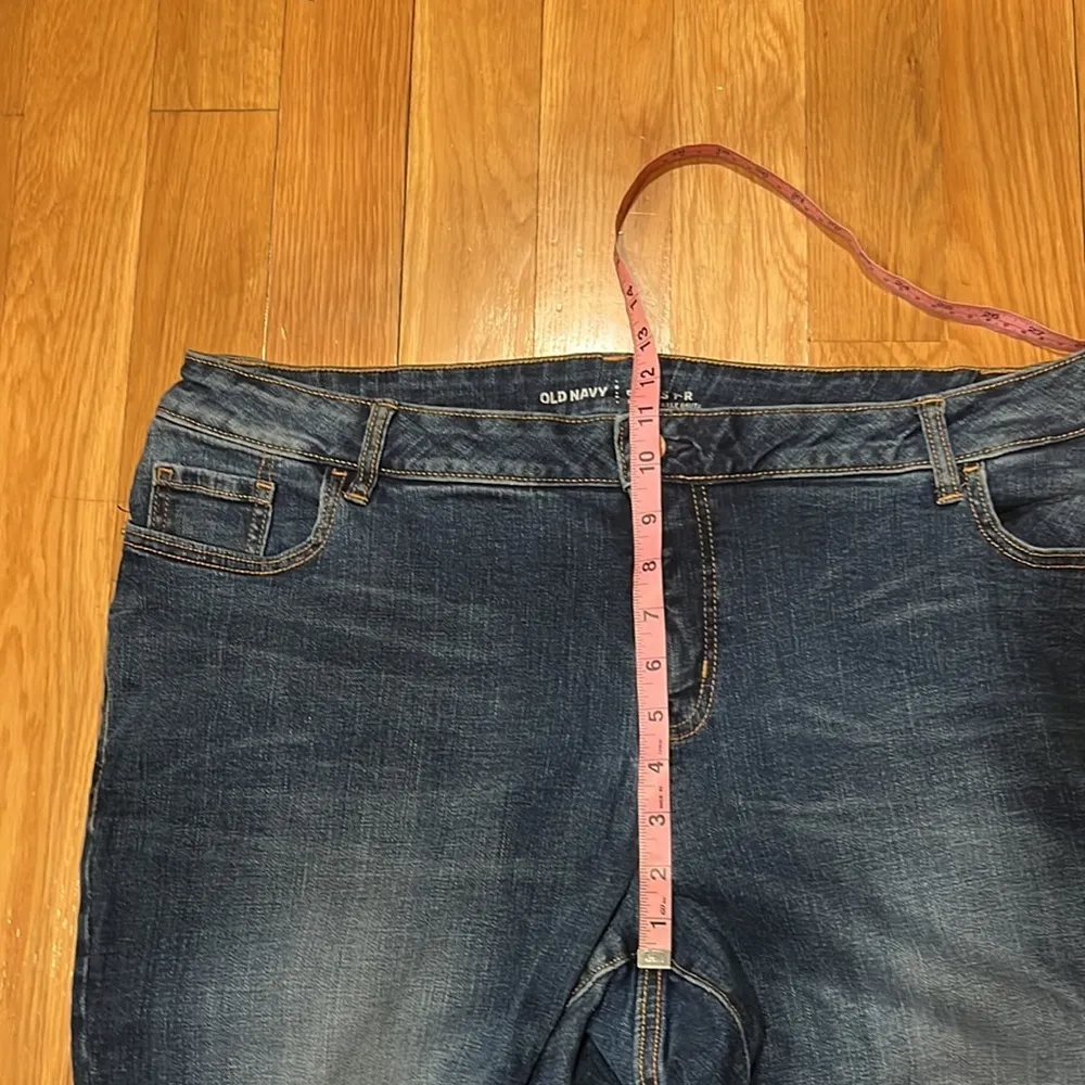 OLD navy women’s blue rockstar jeans size 22 plus long . - Image 4