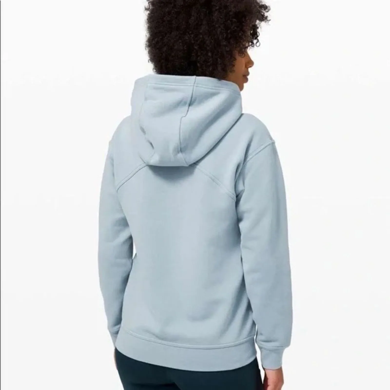 Lululemon Limited Edition All Yours‎ Logo Graphic Hoodie Sweatshirt Chambray 4 - Image 2