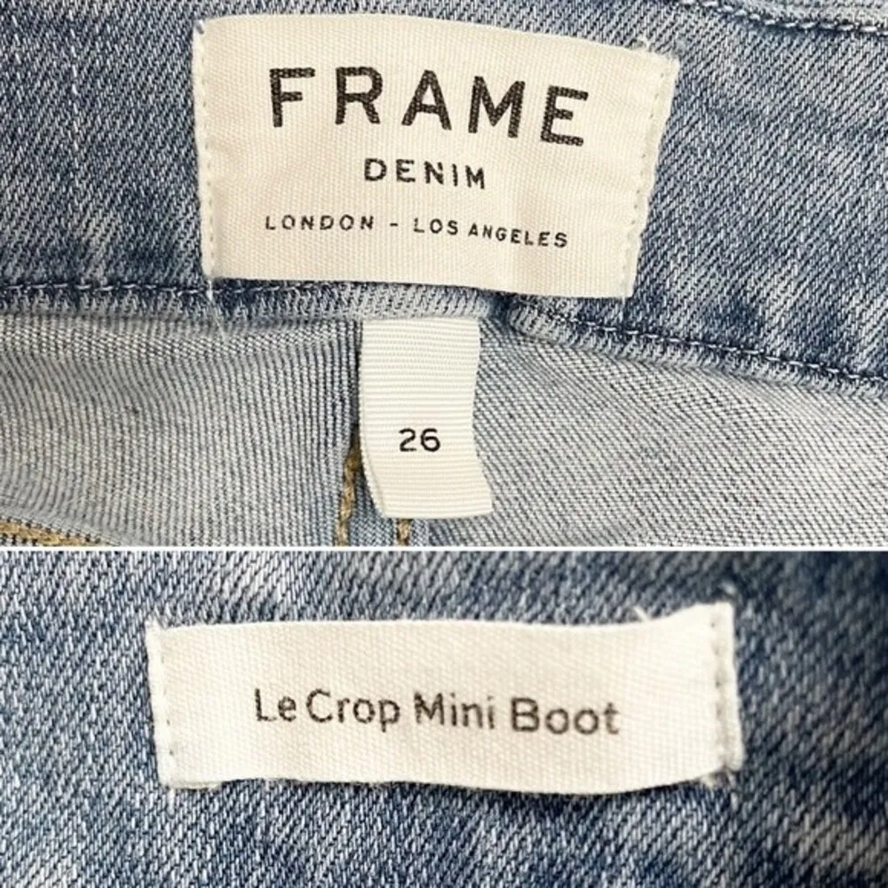 FRAME Denim Le Crop Mini Bootcut Triangle Step Hem Fox Medium Wash Size 26 | 2 - Image 11