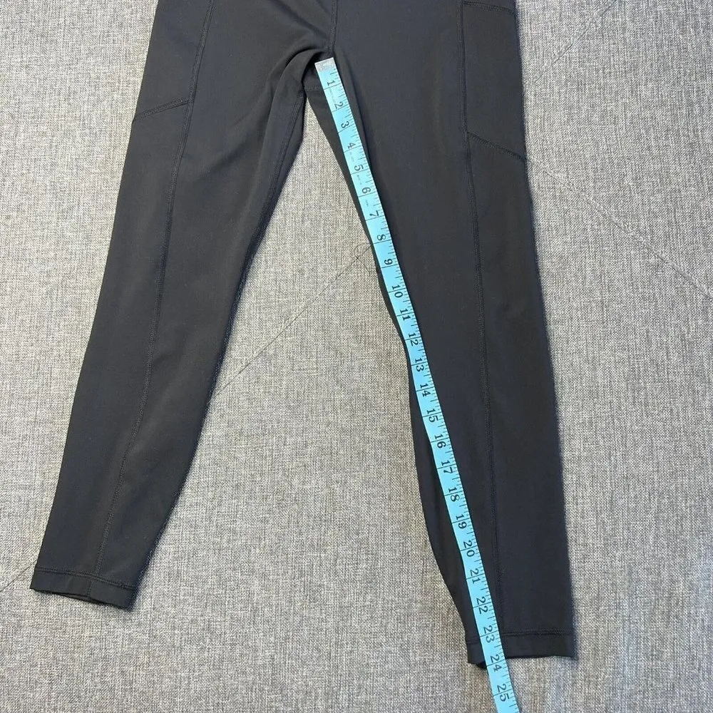 Yogalicious Lux Leggings Womens M Black Compression Elastic Waist Yoga‎ Running - Image 2