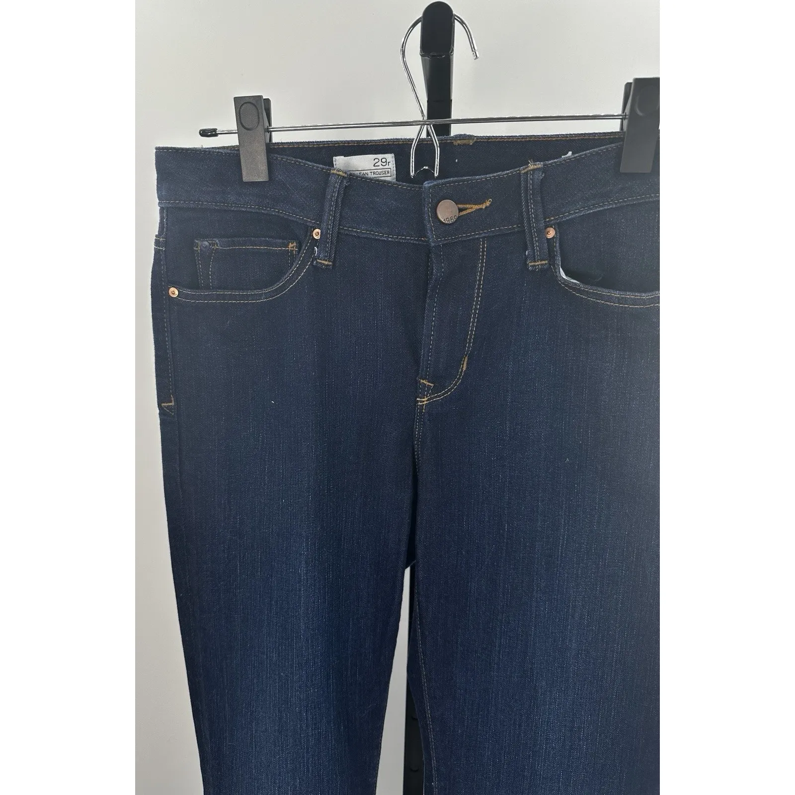 Gap Long & Lean Trousers Jeans Women’s 29R Dark Wash Bootcut Denim - Image 2