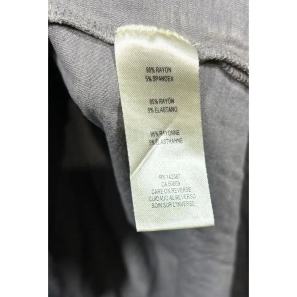 Simply Noelle Womens Tunic Top‎ L/XL Gray Roll Tab Sleeves Casual - Image 5