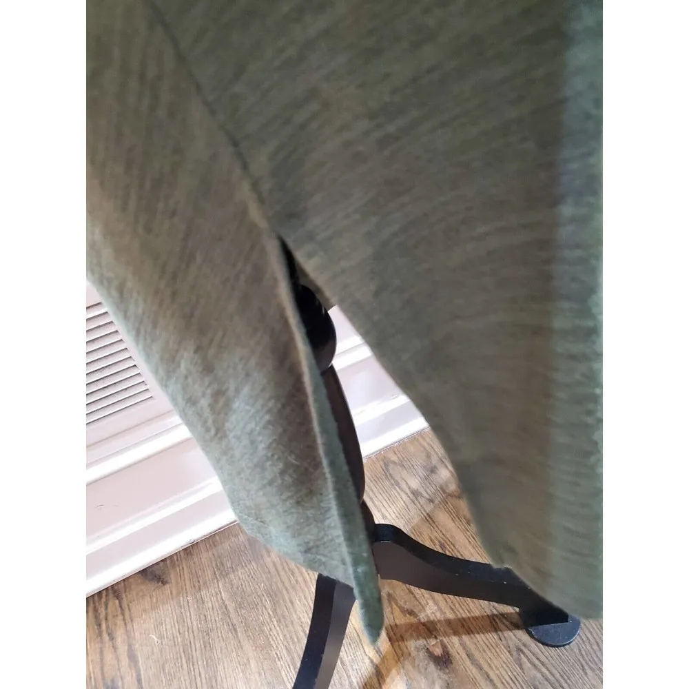 Banana Republic Women Green Polyester Round Neck Long Sleeve Knee Length Dress S - Image 6