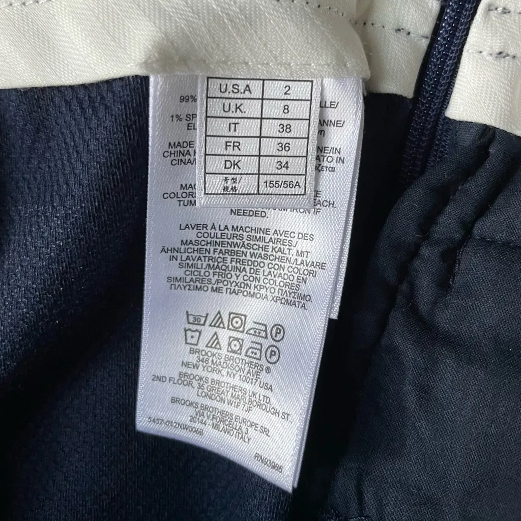 Brook’s Brothers Navy Women's Preppy Skirt - Image 7