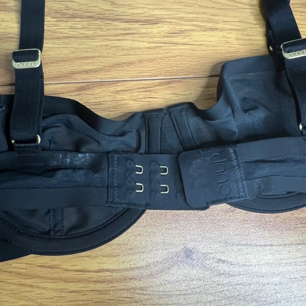 CUUP The Balconette Mesh Bra Size 30A Black Underwire Sheer‎ NEW - Image 6