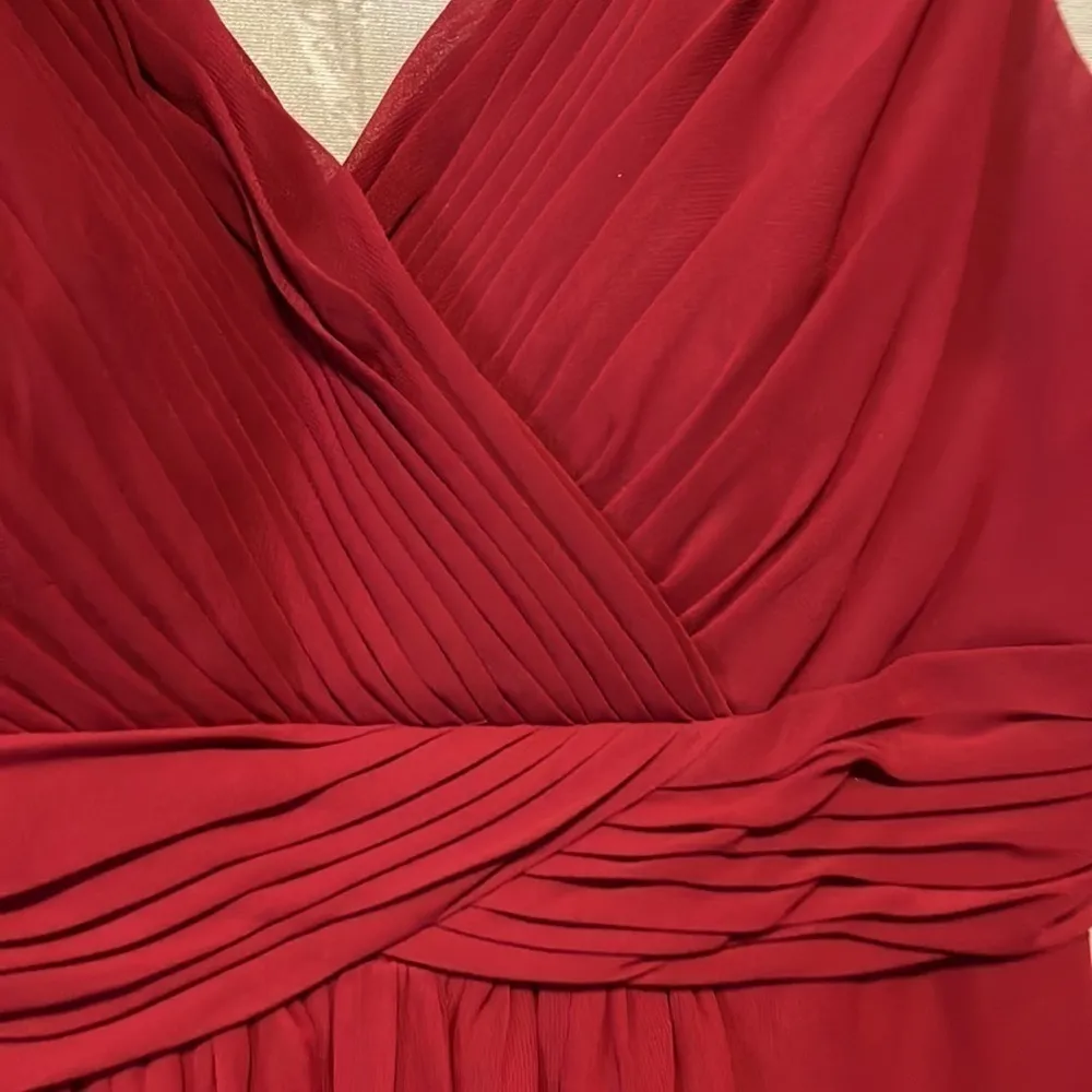 Christina Wu  Dress Size 10 Color Red Claret Pleated - Image 10